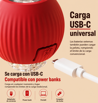 Juguete Inteligente para Gatos y Perros, Bola Rodante Automática y recargable